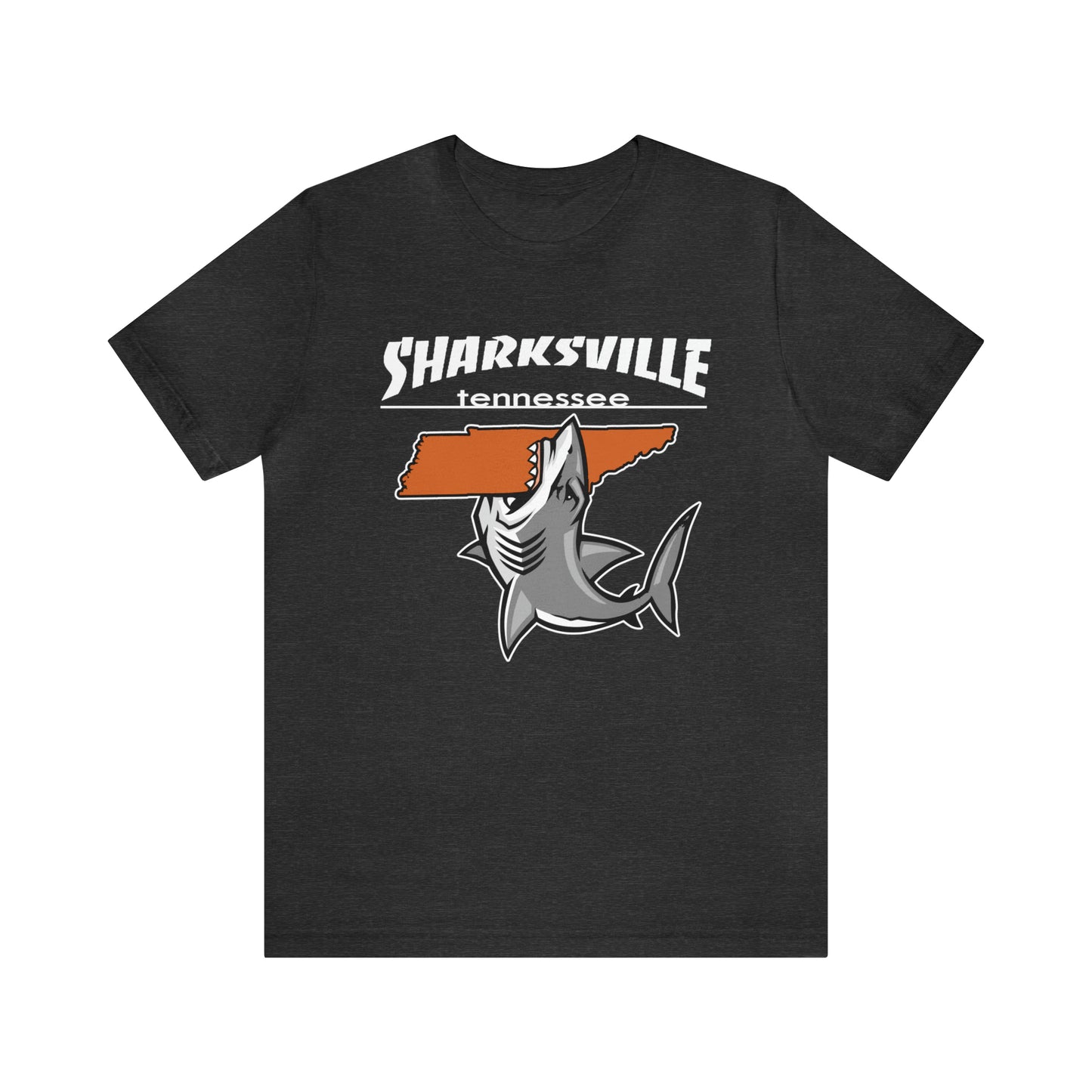 "Sharkbite" Thrash Tee Orange Logo