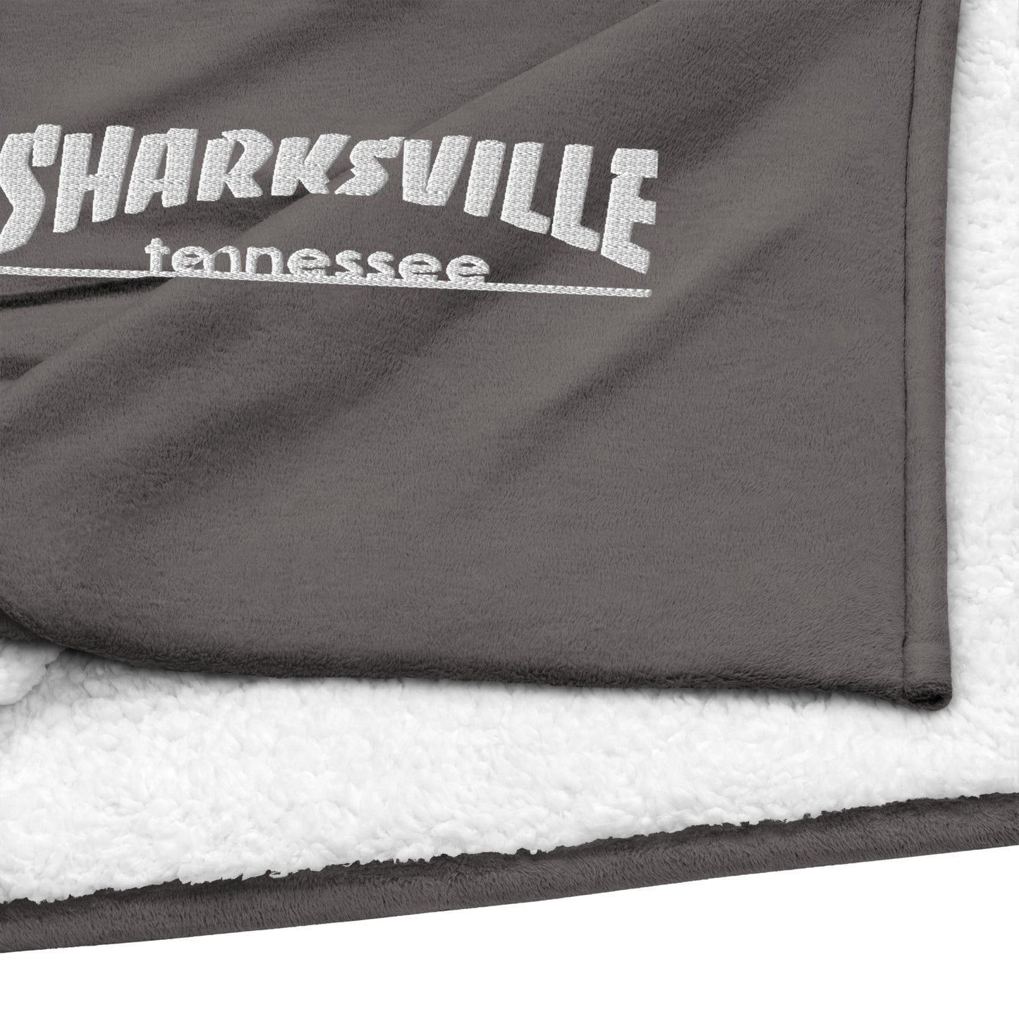 Sharksville "Thrash" Premium Sherpa Blanket